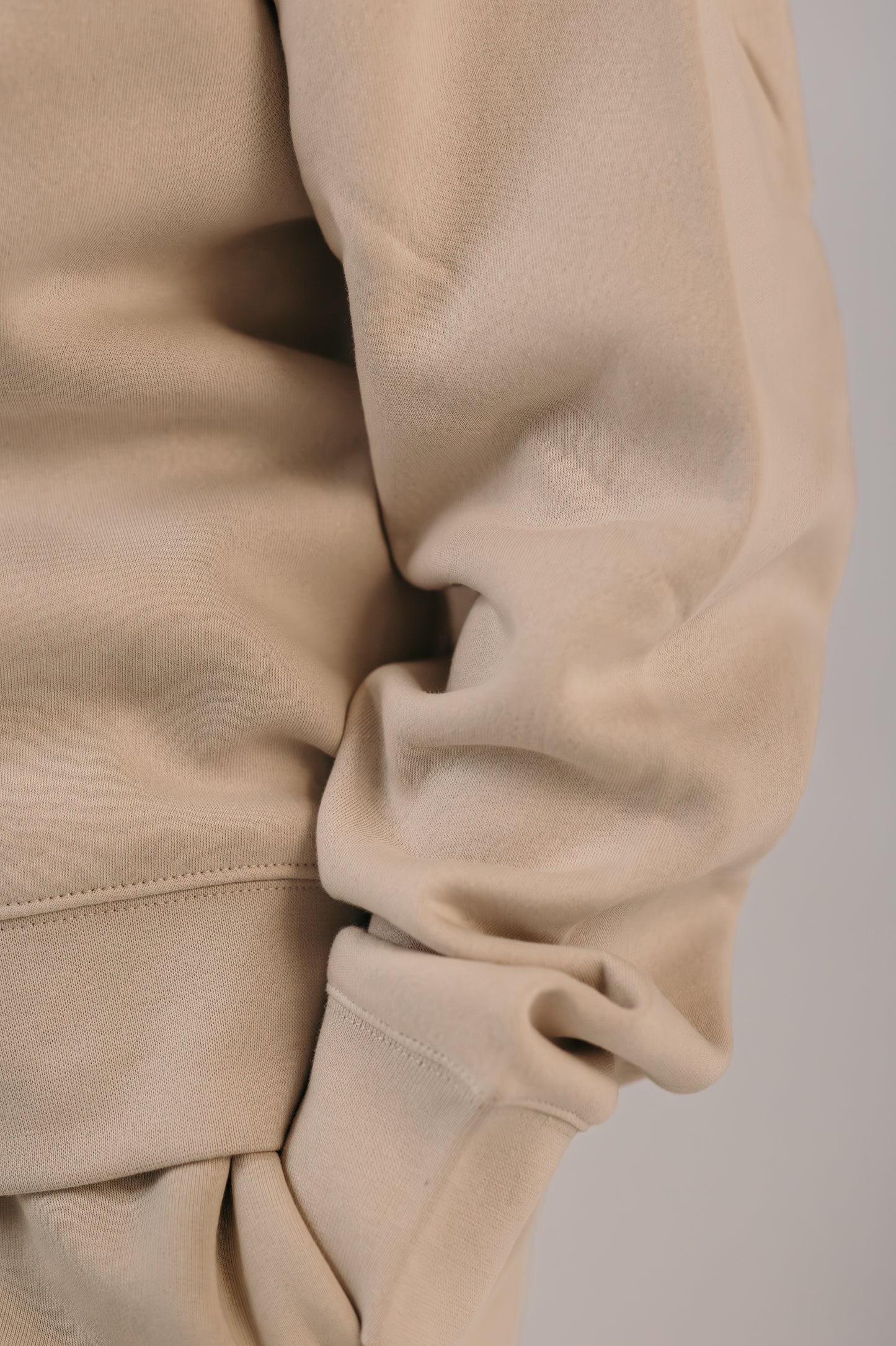 Wifey crew sweater sleeve cuff detail